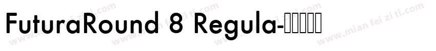 FuturaRound 8 Regula字体转换